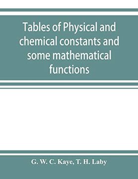portada Tables of Physical and Chemical Constants and Some Mathematical Functions (en Inglés)