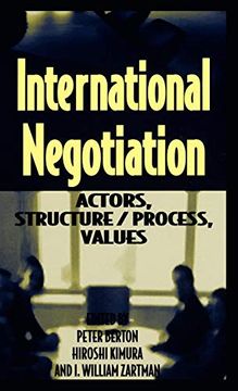 portada International Negotiation: Actors, Structure (en Inglés)