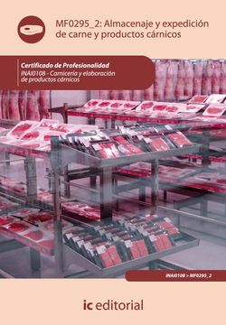 portada Almacenaje y Expedición de Carne y Productos Cárnicos. Inai0108 - Carnicería y Elaboración de Productos Cárnicos