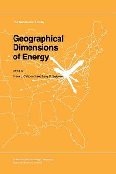 portada Geographical Dimensions of Energy (en Inglés)