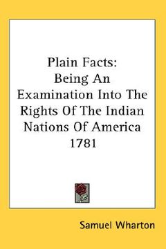 portada plain facts: being an examination into the rights of the indian nations of america 1781 (in English)