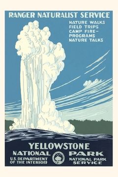 portada Vintage Journal Yellowstone National Park Travel Poster, Old Faithful
