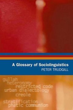 portada A Glossary of Sociolinguistics (Glossaries in Linguistics) (in English)