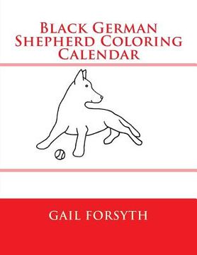 portada Black German Shepherd Coloring Calendar