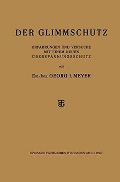 portada Der Glimmschutz: Erfahrungen Und Versuche Mit Einem Neuen Uberspannungsschutz