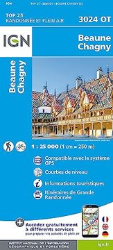 portada Beaune Chagny 1: 25 000 (en Francés)
