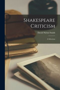 portada Shakespeare Criticism; a Selection (en Inglés)