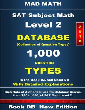 portada 2018 SAT Subject Math Level 2 Book DB (in English)