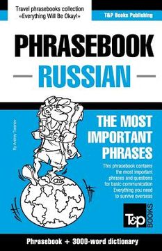 portada English-Russian phrasebook and 3000-word topical vocabulary (in English)