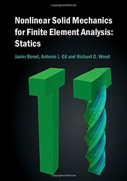 portada Nonlinear Solid Mechanics for Finite Element Analysis: Statics (in English)
