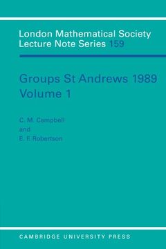 portada Groups st Andrews 1989: Volume 1 Paperback: V. 1 (London Mathematical Society Lecture Note Series) (en Inglés)