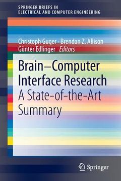 portada brain-computer interface research: a state-of-the-art summary (en Inglés)