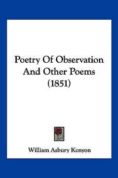 portada poetry of observation and other poems (1851) (en Inglés)