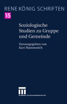 portada Soziologische Studien zu Gruppe und Gemeinde