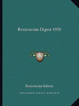 portada rosicrucian digest 1958