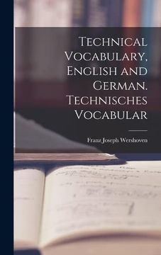 portada Technical Vocabulary, English and German. Technisches Vocabular 
