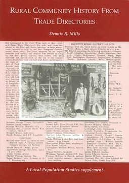 portada rural community history from trade directories (en Inglés)