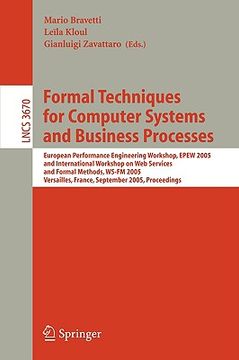 portada formal techniques for computer systems and business processes: european performance engineering workshop, epew 2005 and international workshop on web
