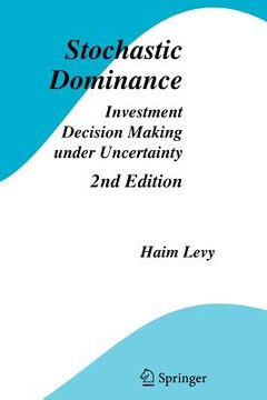 portada stochastic dominance: investment decision making under uncertainty (en Inglés)