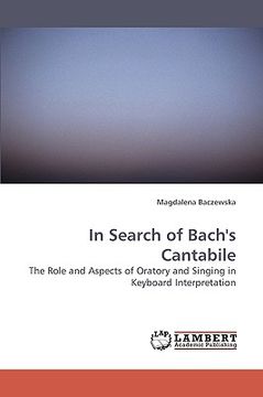portada in search of bach's cantabile (in English)