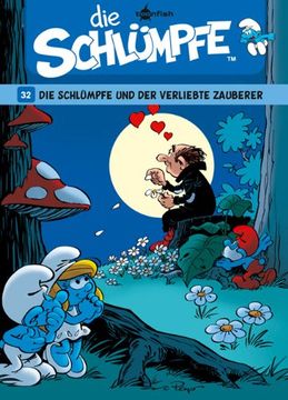 portada Die Schlümpfe 32: Die Schlümpfe und der verliebte Zauberer (en Alemán)