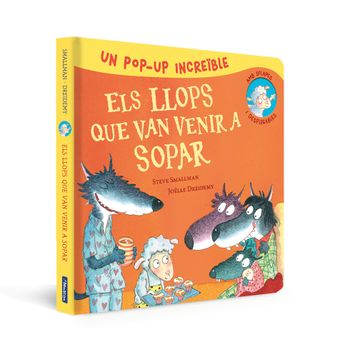 portada POP-UP D'ELS LLOPS QUE VAN VENIR A SOPAR (L'OVELLETA QUE VA VENIR A SOPAR. LLIBRE POP-UP) (en Catalán)
