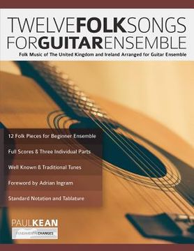 portada 12 Folk Songs for Guitar Ensemble (en Inglés)