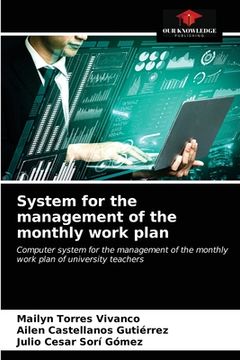 portada System for the management of the monthly work plan (en Inglés)