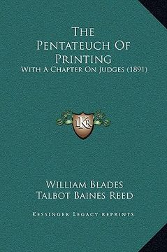 portada the pentateuch of printing: with a chapter on judges (1891) (in English)