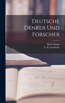 portada Deutsche Denker Und Forscher (en Inglés)