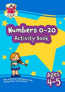 portada New Numbers 0-20 Activity Book for Ages 4-5 (Reception): Perfect for Learning at Home (Cgp Reception) (in English)