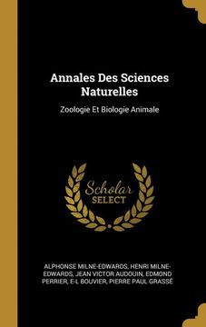 portada Annales des Sciences Naturelles: Zoologie et Biologie Animale (en Francés)