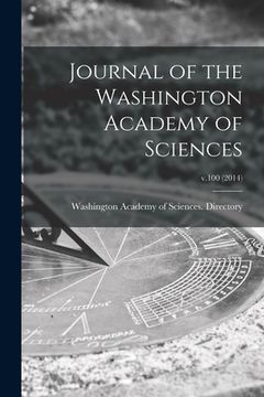 portada Journal of the Washington Academy of Sciences; v.100 (2014) (en Inglés)
