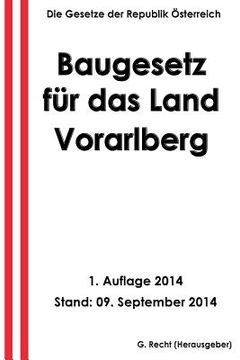 portada Baugesetz für das Land Vorarlberg (in German)