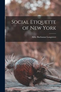 portada Social Etiquette of New York (en Inglés)