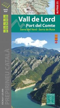 portada Vall de Lord: Port del Comte: Serra de Verd - Serra de Busa (1: 25000) + Carpeta Desplegable (in Spanish)
