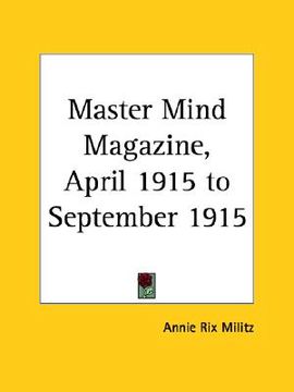 portada master mind magazine, april 1915 to september 1915 (en Inglés)