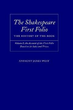 portada the shakespeare first folio: the history of the book: vol 1