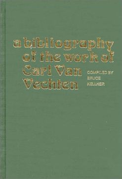 portada a bibliography of the work of carl van vechten