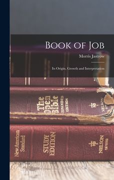 portada Book of Job: Its Origin, Growth and Interpretation (in English)