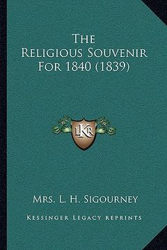 portada the religious souvenir for 1840 (1839) (in English)