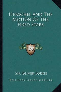 portada herschel and the motion of the fixed stars (in English)