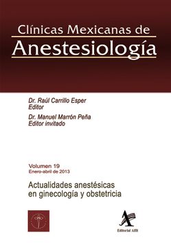 portada Actualidades Anestesicas en Ginecologia y Obstetricia