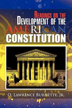 portada readings on the development of the american constitution