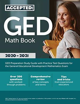 portada Ged Math Book 2020-2021: Ged Preparation Study Guide With Practice Test Questions for the General Educational Development Mathematics Exam (in English)