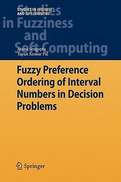 portada fuzzy preference ordering of interval numbers in decision problems (in English)