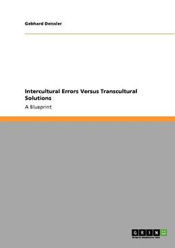 portada intercultural errors versus transcultural solutions (en Inglés)