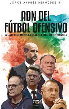 portada Adn del Fútbol Ofensivo: El Legado de de Guardiola, Bielsa, van Gaal, Cruyff y Michels (in Spanish)