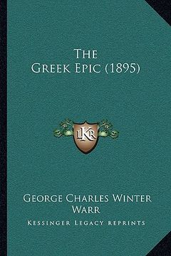portada the greek epic (1895) (in English)