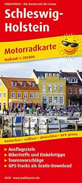 portada Motorradkarte Schleswig-Holstein 1: 250 000 (en Alemán)